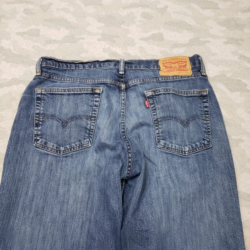 Levi's 514 Jeans Mens 34x30 Blue Straight Leg Denim Medium Wash Workwear Outdoor